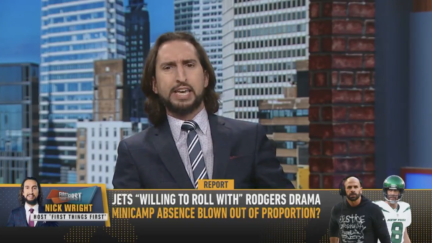 Nick Wright calls out Aaron Rodgers for missing Jets mandatory minicamp